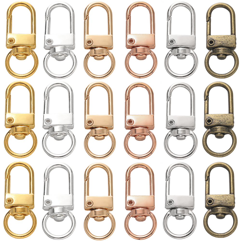 Jewelry Making Articles - 10pcs/pack Rotating Dog Buckle Snap Lobster