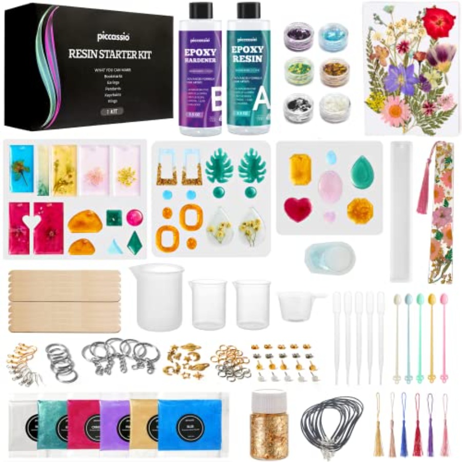 Jewelry Making For Beginners - Epoxy Resin Kit for Beginners 208-Piece