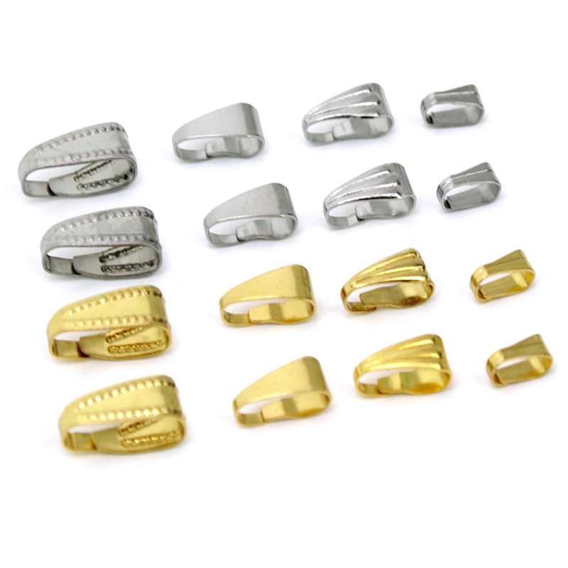 Jewelry Making Articles - 50Pcs Stainless Steel Pendant Clips Pinch