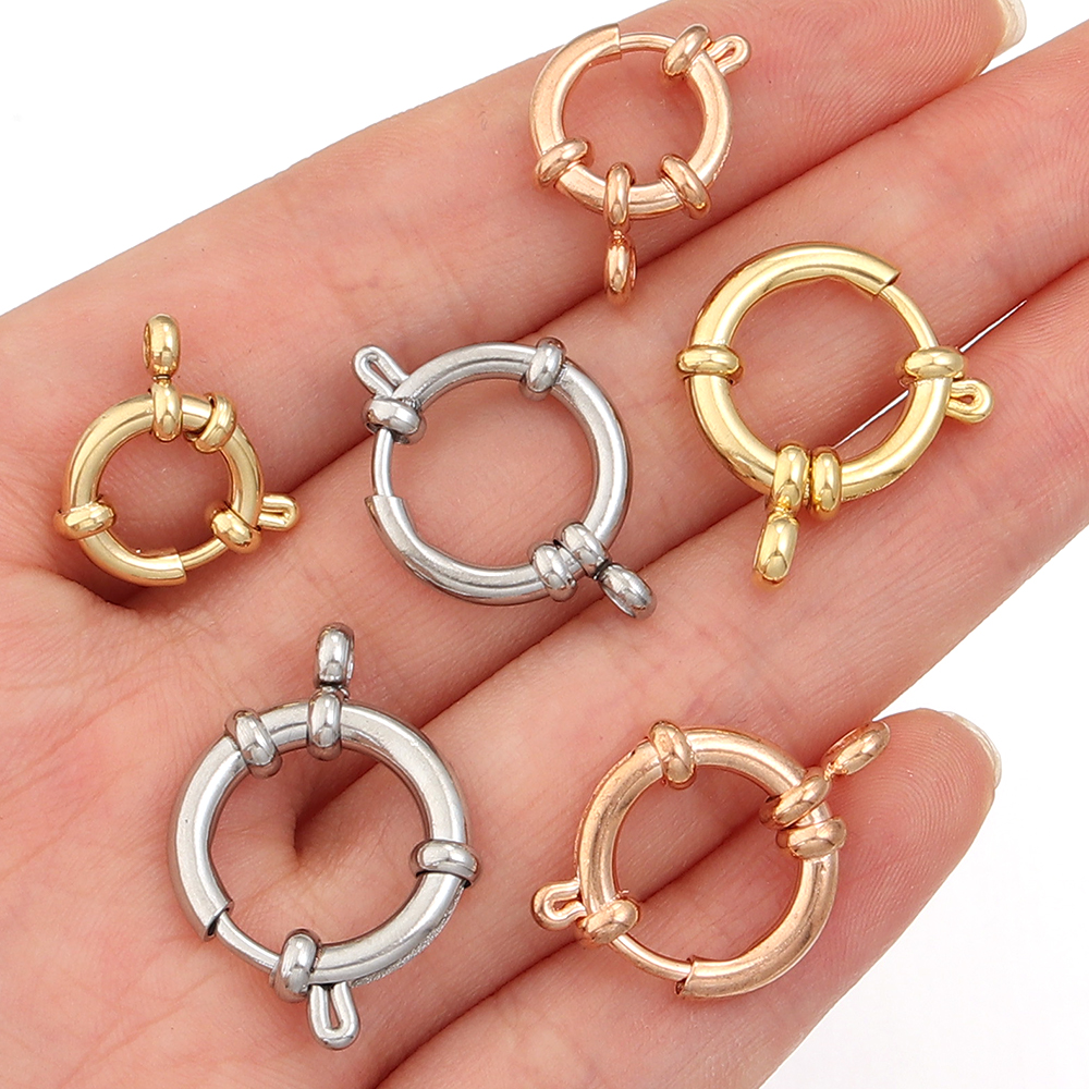 Jewelry Making Necklaces - 2pcs 316 Stainless Steel Sailor Clasps