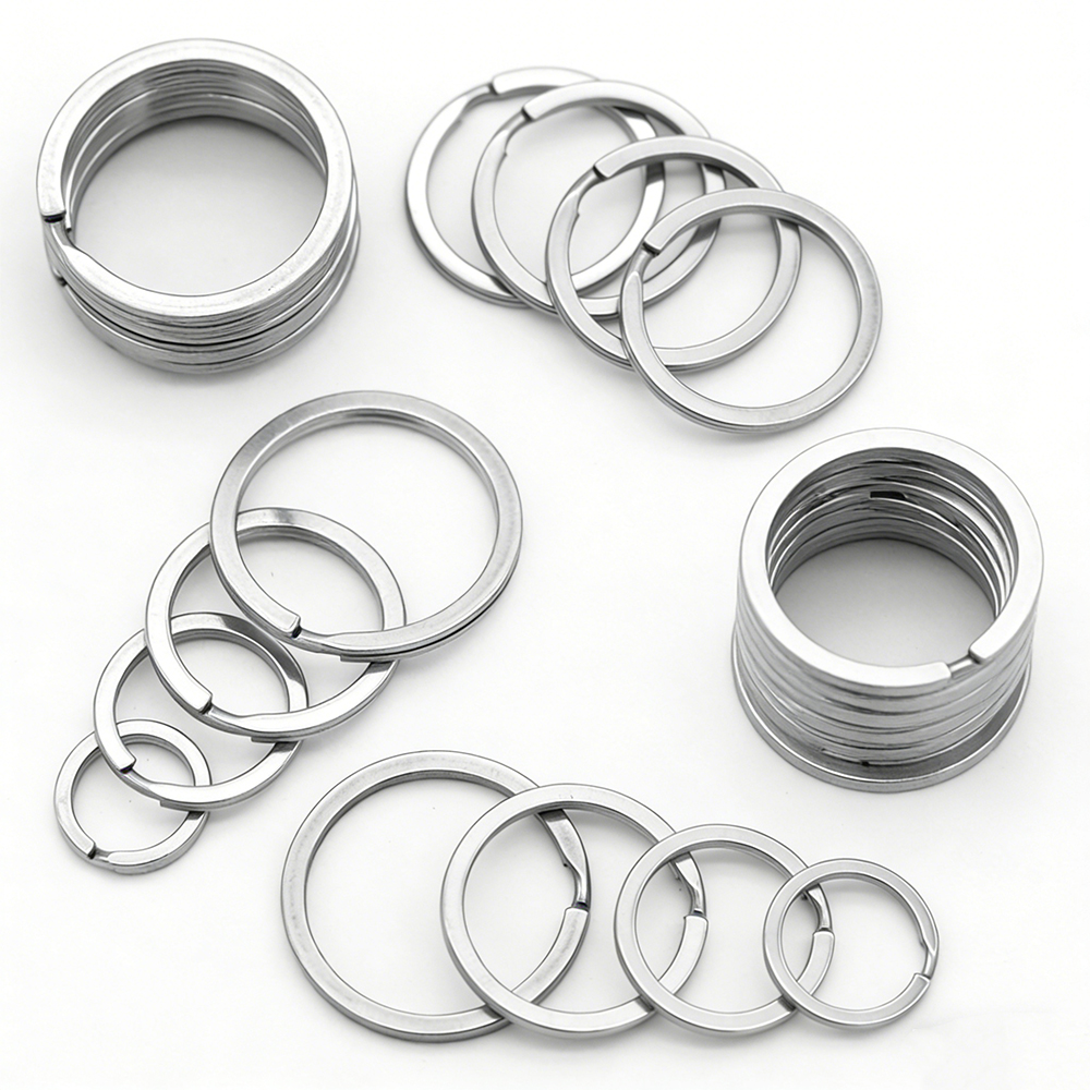 Jewelry Making Looper Tool - 10pcs 15~35mm Stainless Steel Key Rings