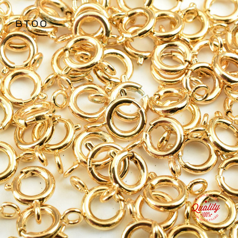 Jewelry Making Articles - 14K Gold Filled Spring Ring Clasps
