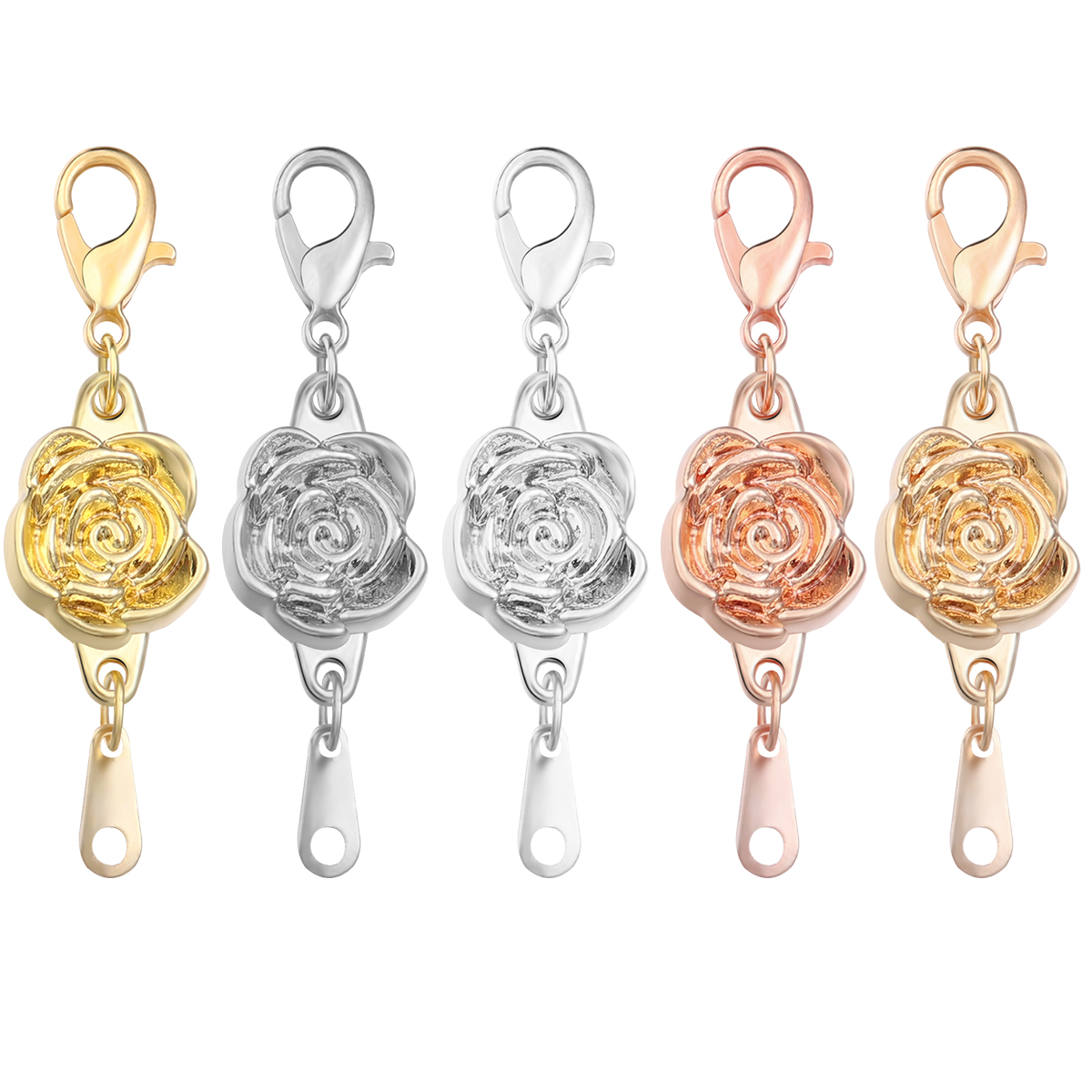 Jewelry Making Hardware - 5pcs/lot Strong Magnetic Clasps Alloy Rose
