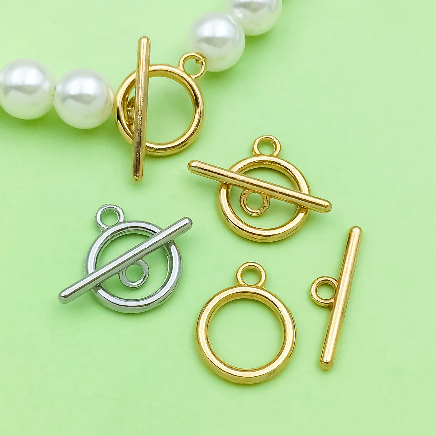 20pcs Alloy Buckles, OT end Bu - Jewelry Making Necklaces ulasan dan harga