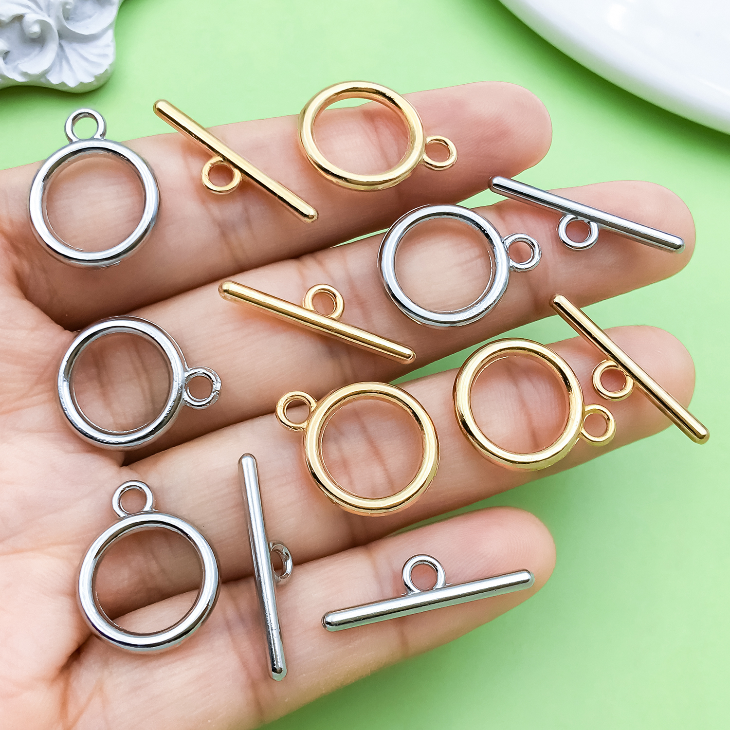 20pcs Alloy Buckles, OT end Bu - Jewelry Making Necklaces ulasan dan harga