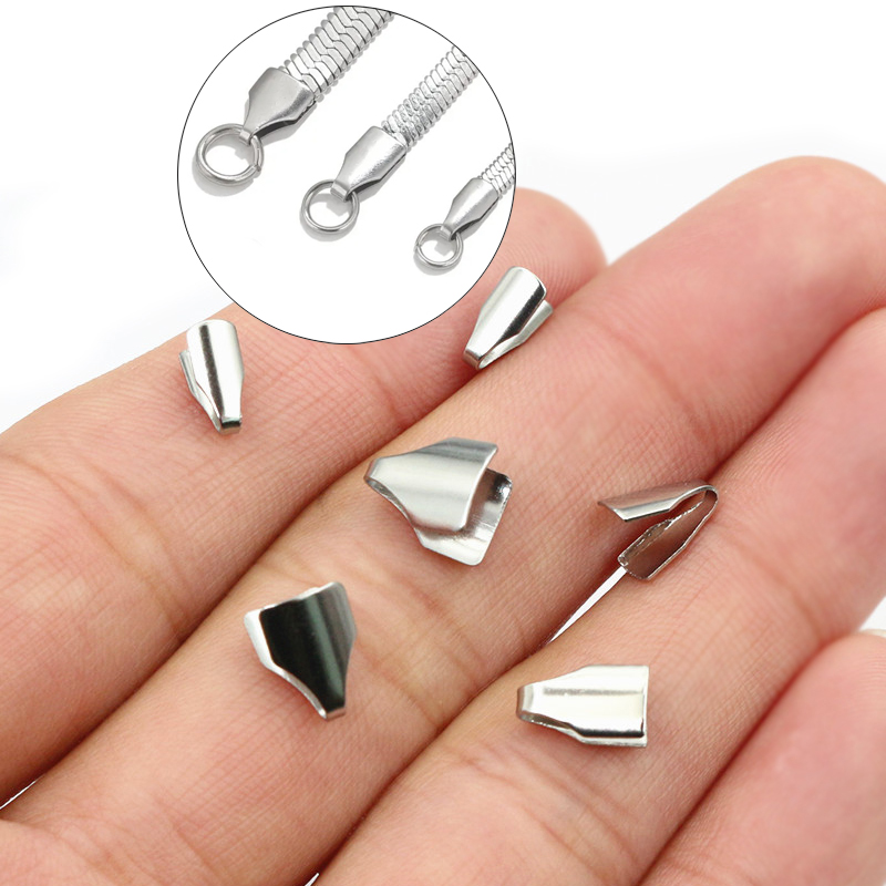 100pcs Stainless Steel 2-7mm F - Jewelry Making Necklaces ulasan dan harga