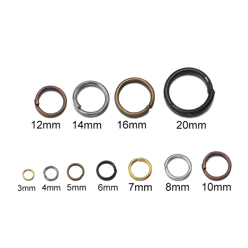 50-200Pcs 3-20mm Open Jump Rin - Jewelry Making Looper Tool ulasan dan harga