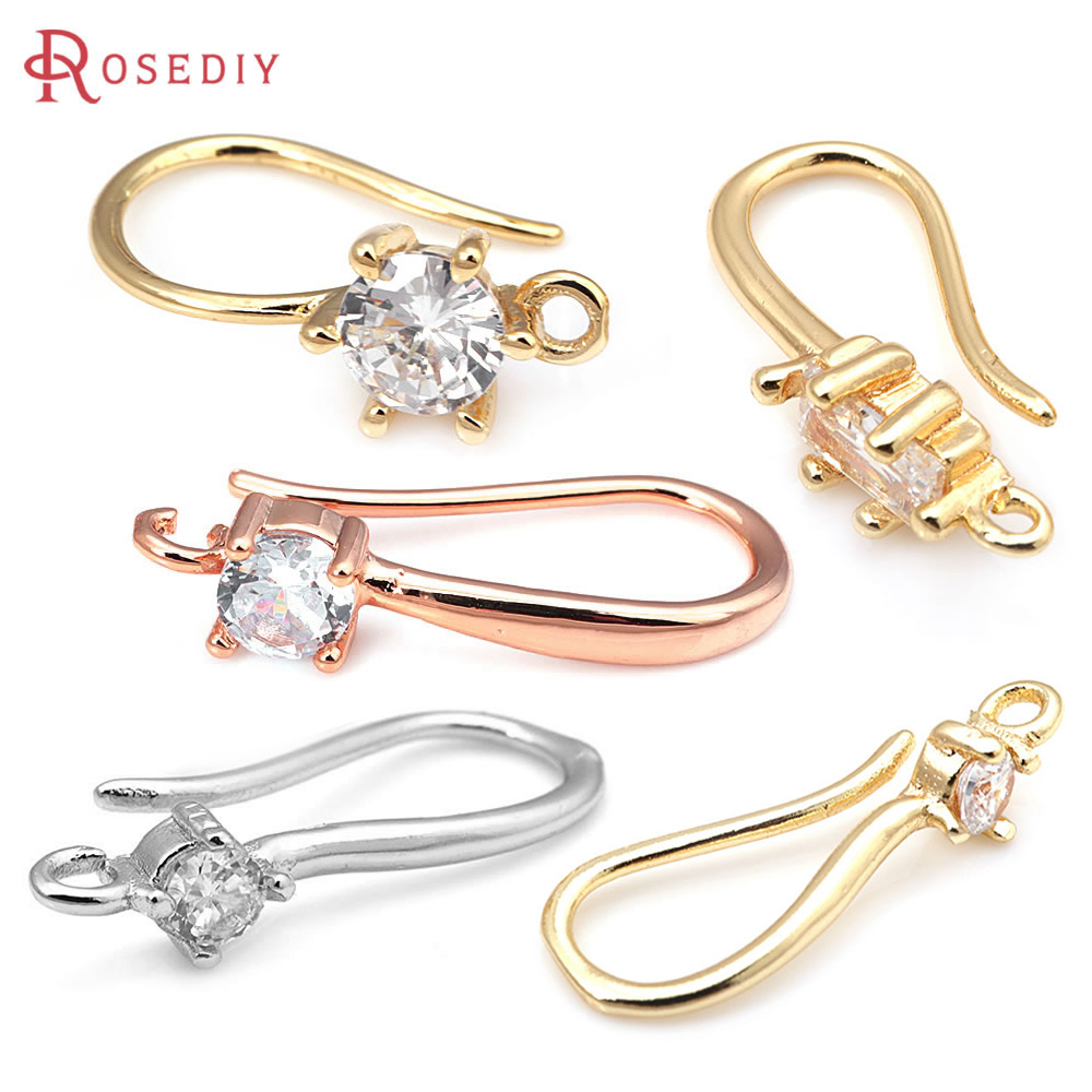 18K Gold Color Brass with Zirc - Jewelry Making Articles ulasan dan harga