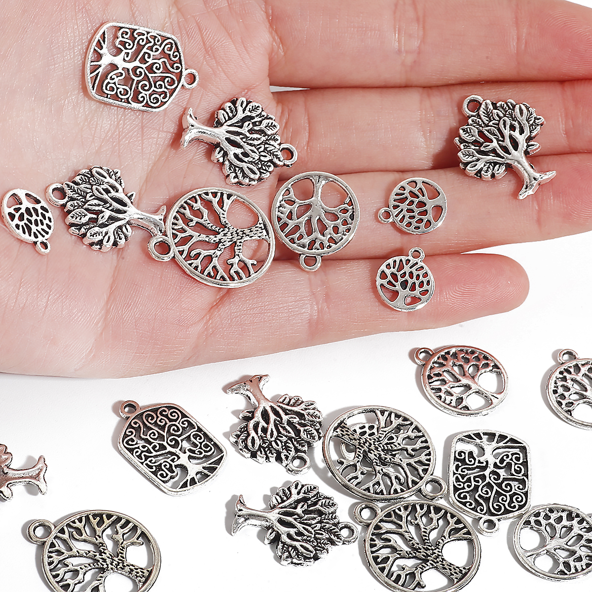 Antique Silver Plated Connecto - Jewelry Making Silver ulasan dan harga