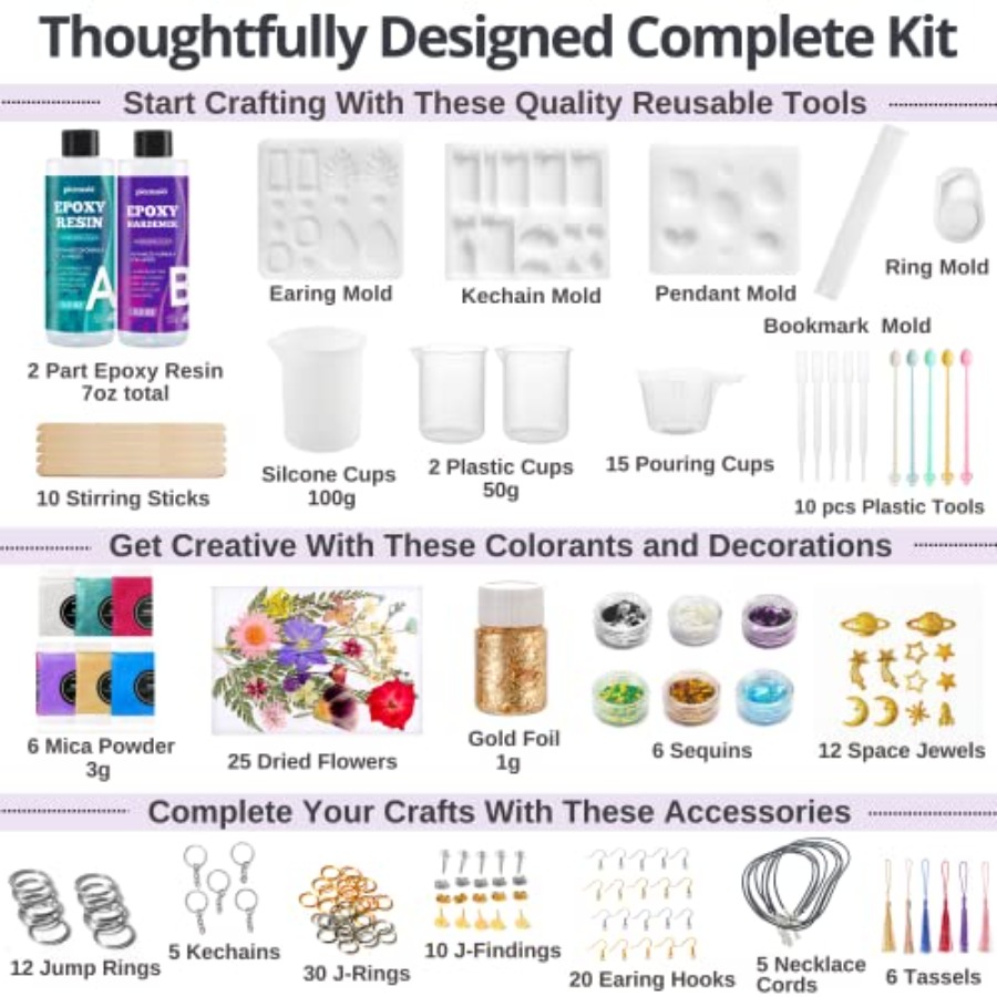 Epoxy Resin Kit for Beginners  - Jewelry Making For Beginners ulasan dan harga