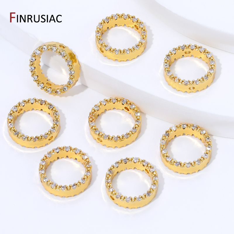 18K Gold Plated Brass Zircon R - Jewelry Making Items ulasan dan harga