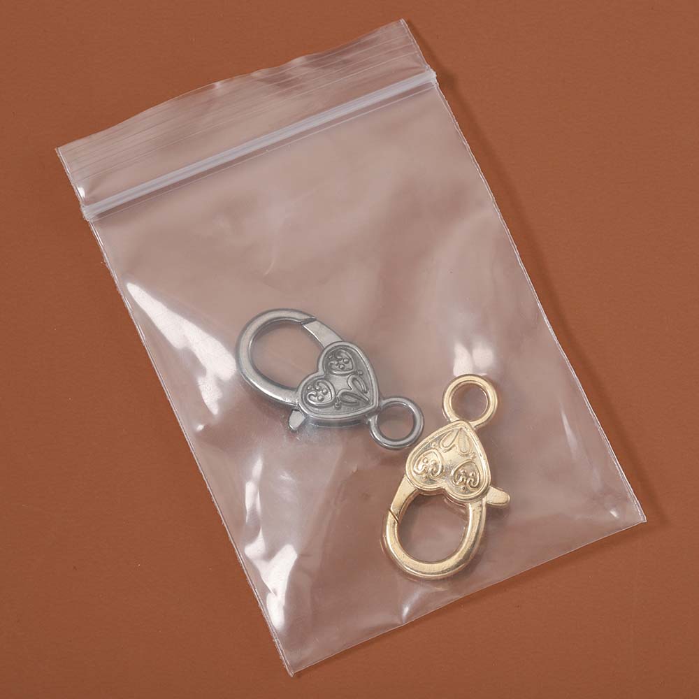 10pcs Vintage Heart Lobster Cl - Jewelry Making Necklaces ulasan dan harga