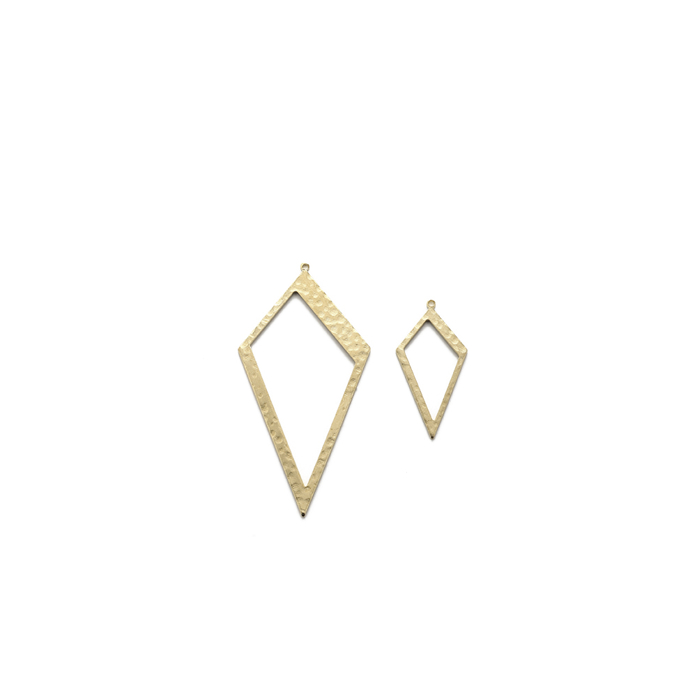 Raw Brass Hammered Rhombus Cha - Jewelry Making Hammer ulasan dan harga
