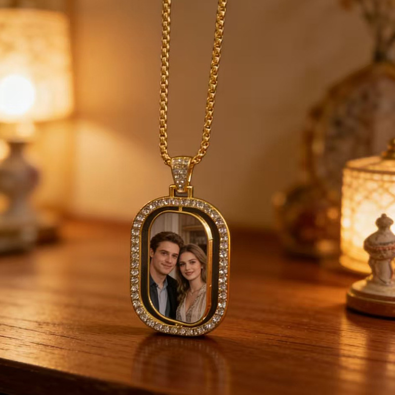 Personalized Custom Rectangula - Jewelry Making Necklaces ulasan dan harga