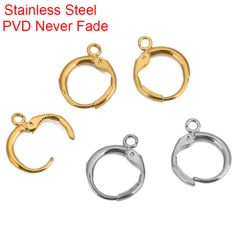10pcs PVD Never Fade Stainless - Jewelry Making Hardware ulasan dan harga