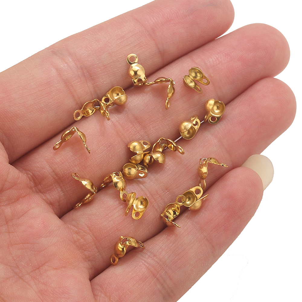 50pcs PVD Gold Plated Stainles - Jewelry Making Necklaces ulasan dan harga