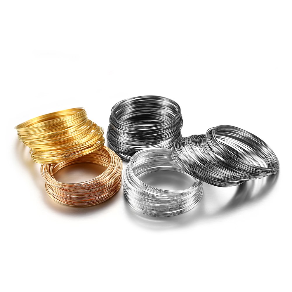 100 Loops/lot 0.6mm Silver Gol - Jewelry Making Silver ulasan dan harga