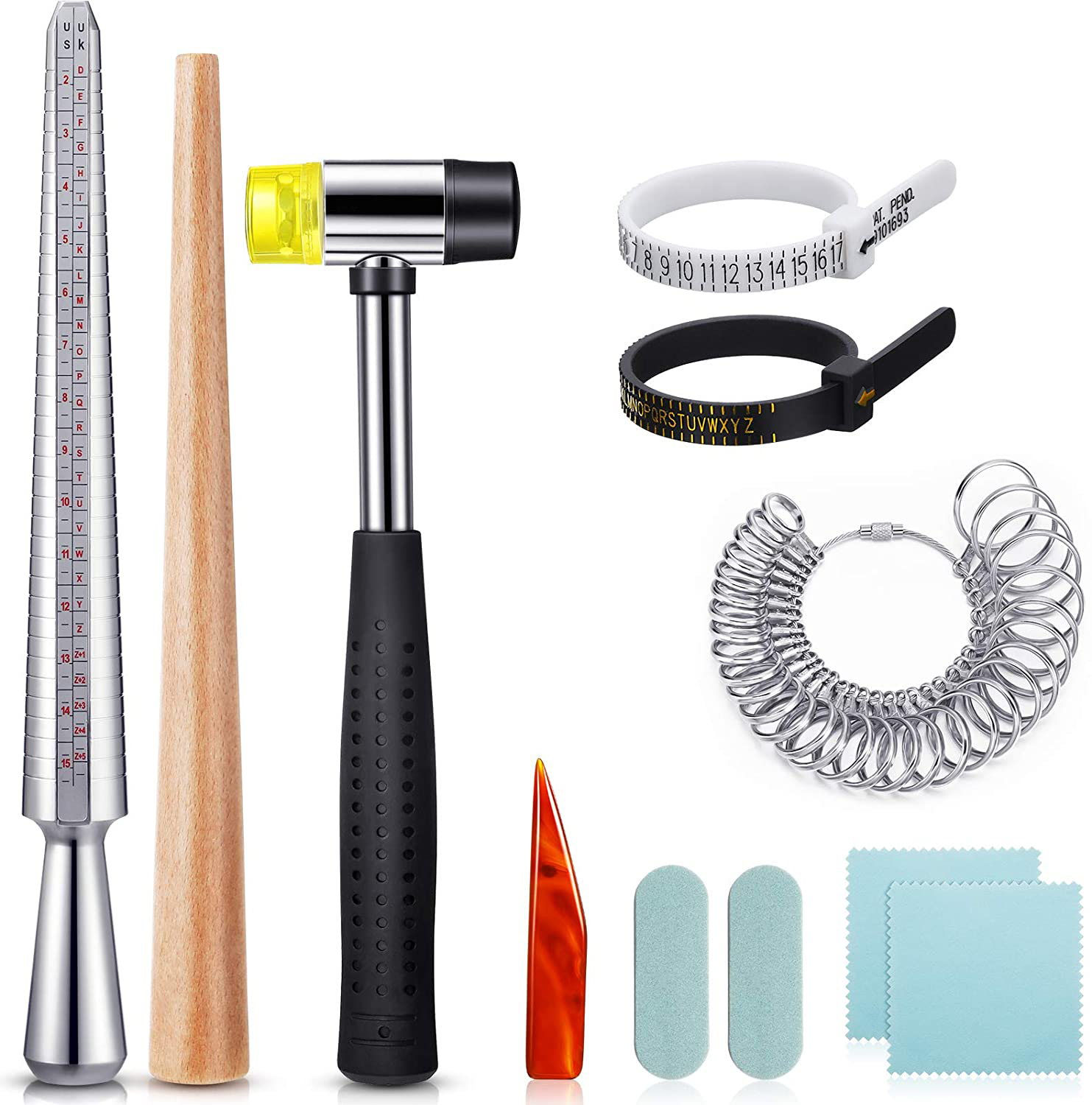11 Pieces Of US UK Ring Mandre - Jewelry Making Hammer ulasan dan harga