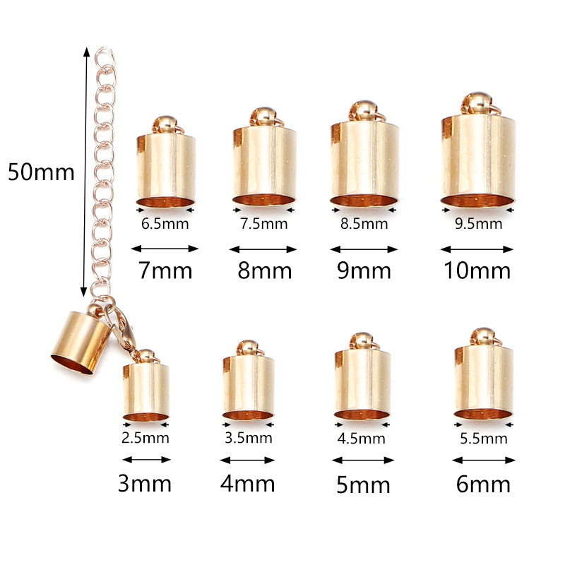10Sets Leather Cord End Caps W - Jewelry Making Hardware ulasan dan harga