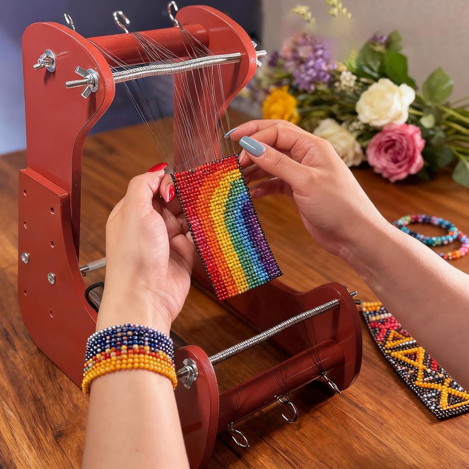 Standing Bead Loom Adjustable  - Jewelry Making For Beginners ulasan dan harga