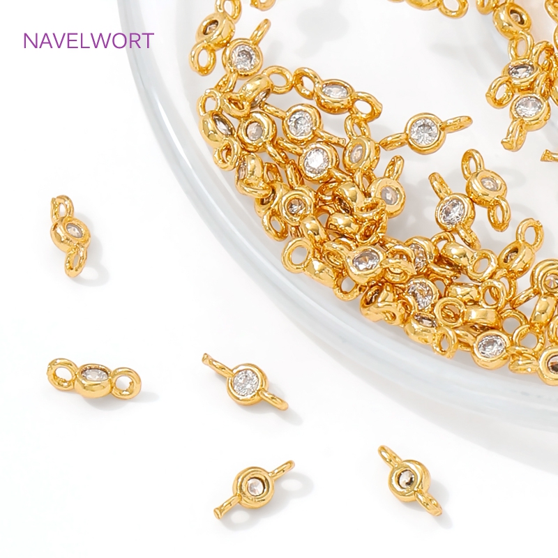 18K Gold Plated With Zircon Co - Jewelry Making Items ulasan dan harga