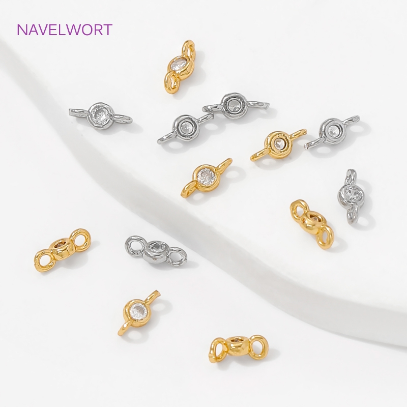 18K Gold Plated With Zircon Co - Jewelry Making Items ulasan dan harga