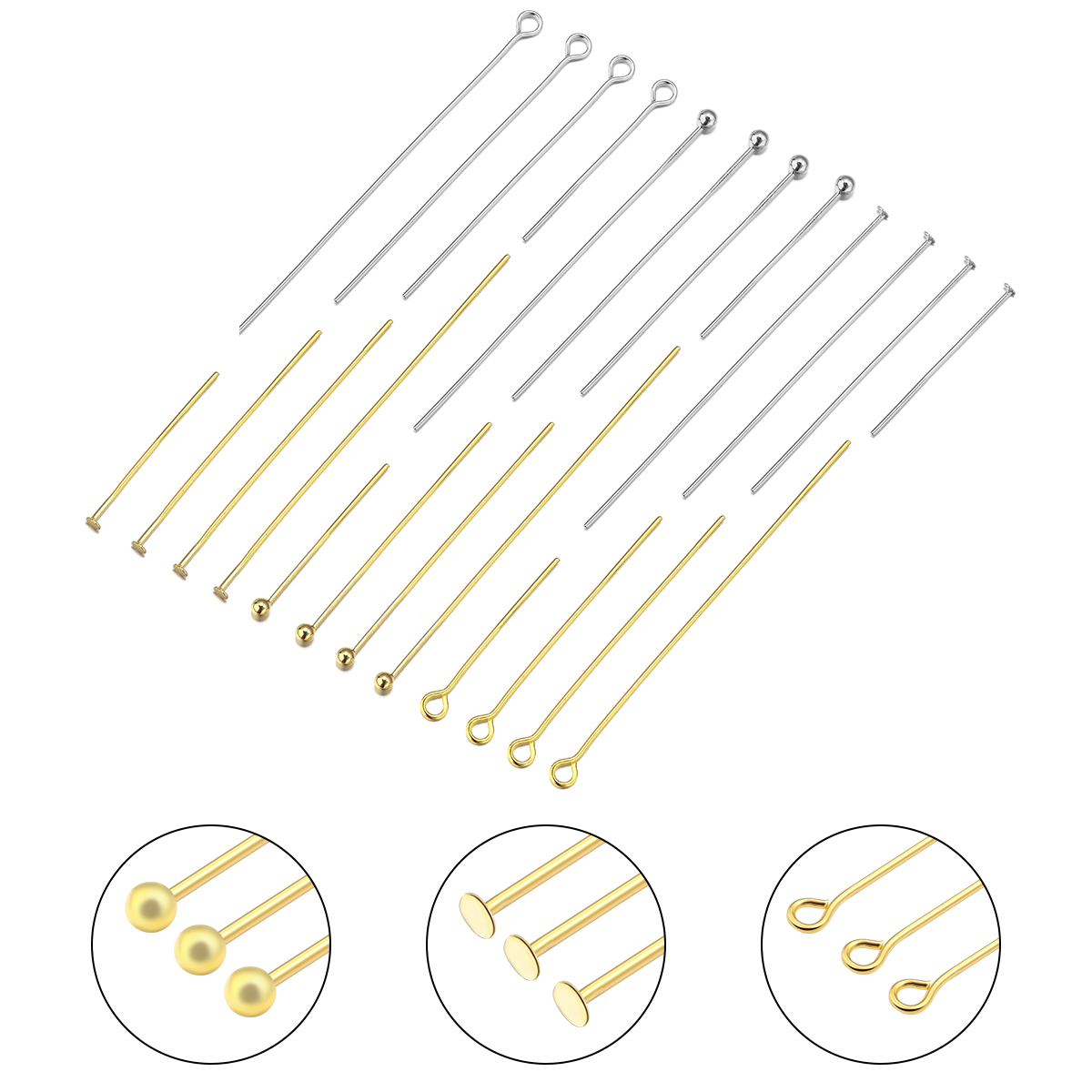 50-100pcs Stainless Steel Flat - Jewelry Making Silver ulasan dan harga