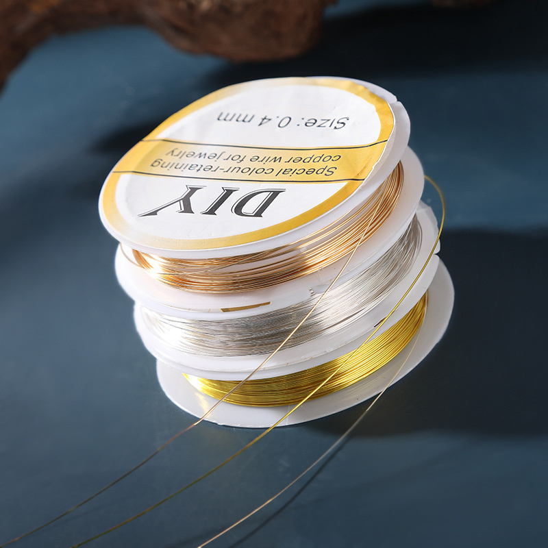1Roll Silver Copper Wire 0.3/0 - Jewelry Making Silver ulasan dan harga