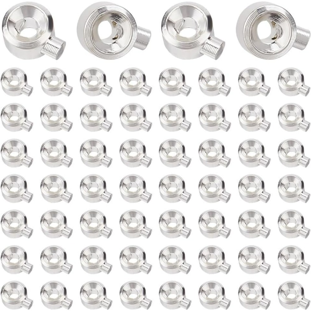 60PCS Brass Crimp Beads 925 St - Jewelry Making Silver ulasan dan harga