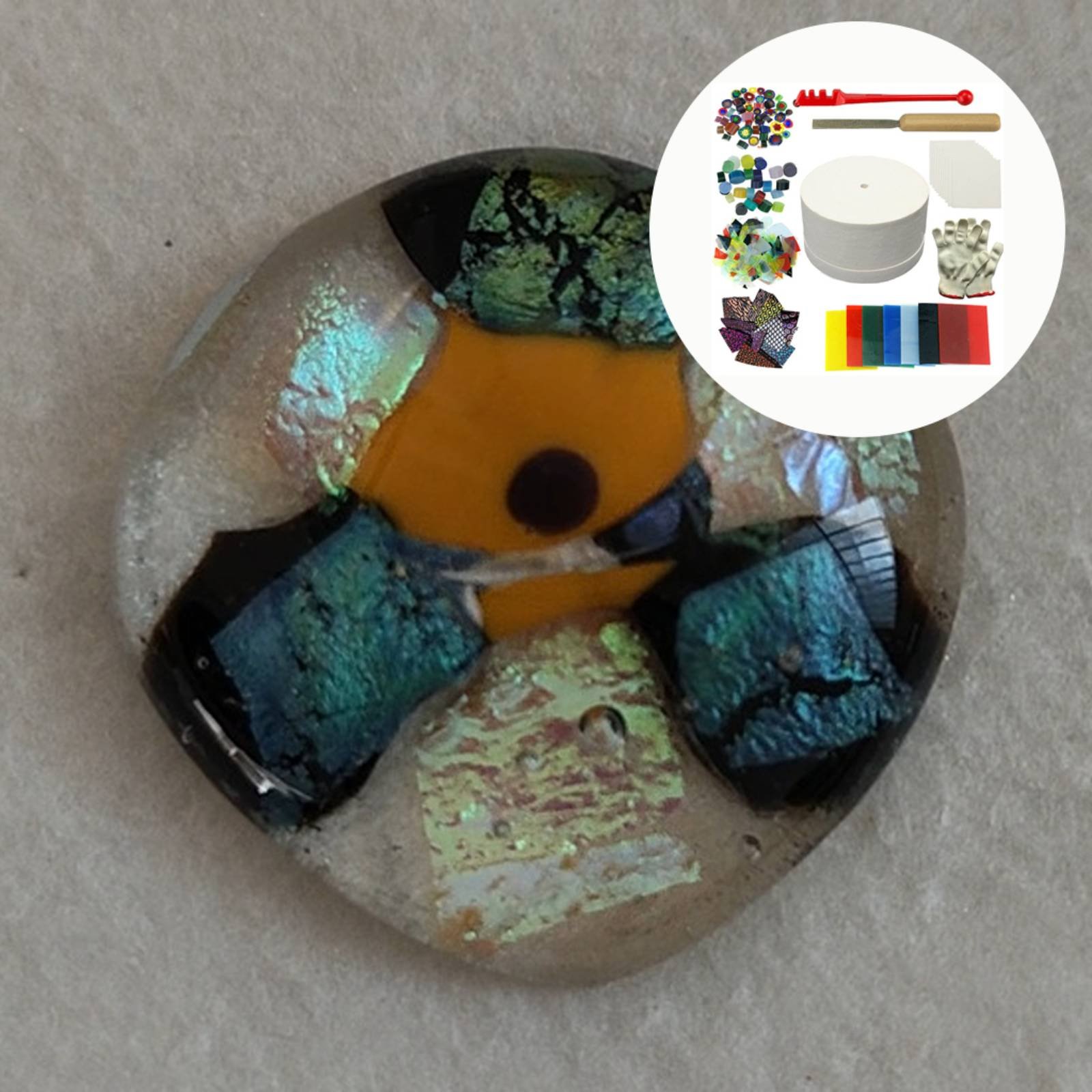 10 Pieces Microwave Glass Fusi - Jewelry Making For Beginners ulasan dan harga