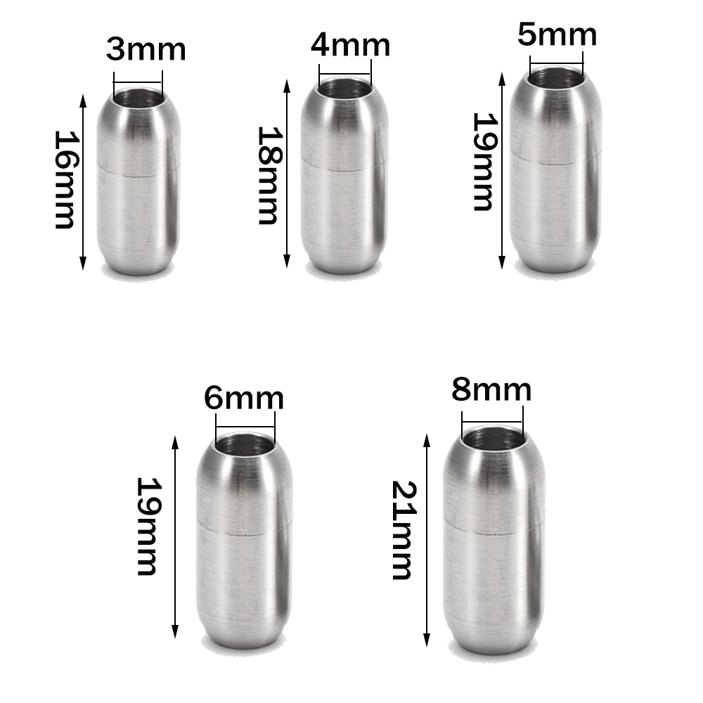 2pcs Stainless Steel Magnetic  - Jewelry Making Articles ulasan dan harga