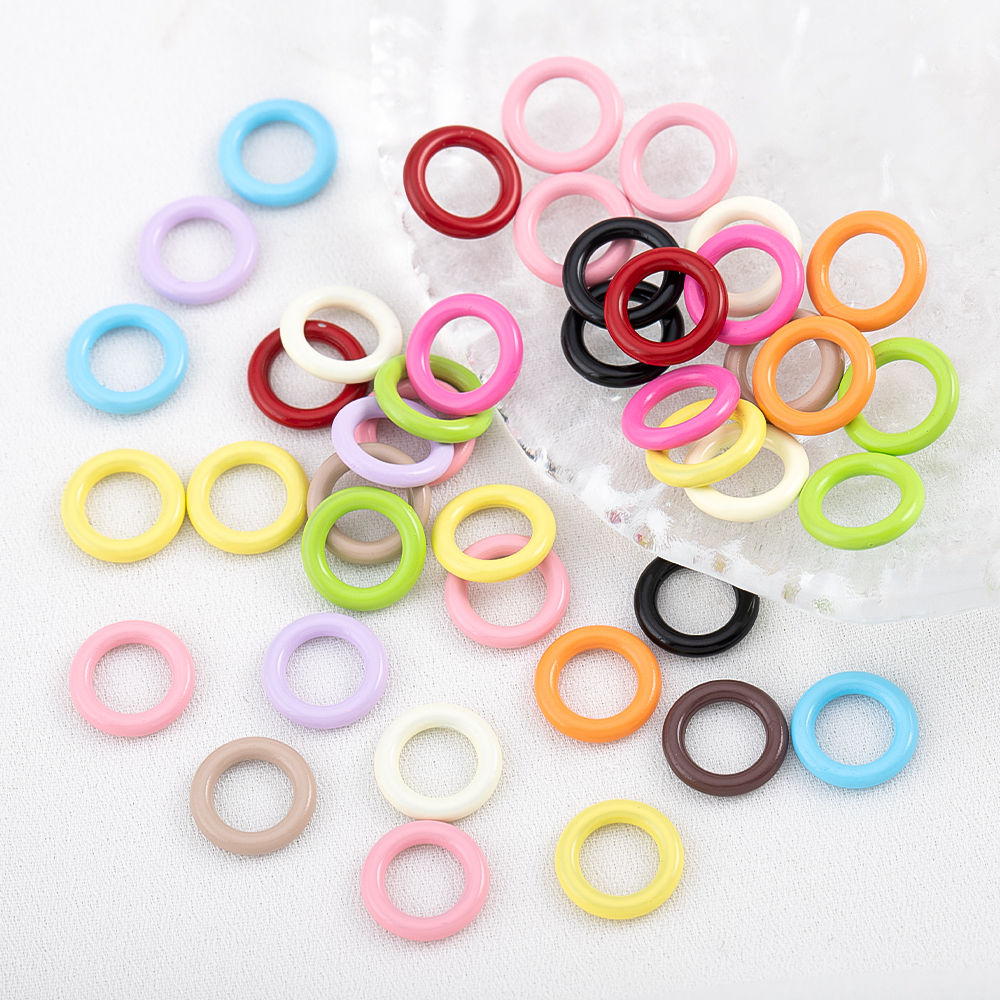 50pcs Enamel Closed Jump Rings - Jewelry Making Looper Tool ulasan dan harga