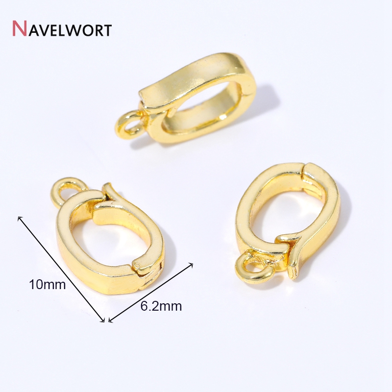 14K/18K Gold Plated Brass Meta - Jewelry Making Hardware ulasan dan harga