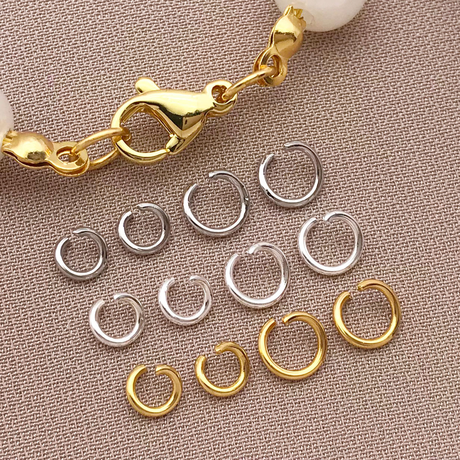 200pcs 4/5mm 18K Gold Plated S - Jewelry Making Looper Tool ulasan dan harga