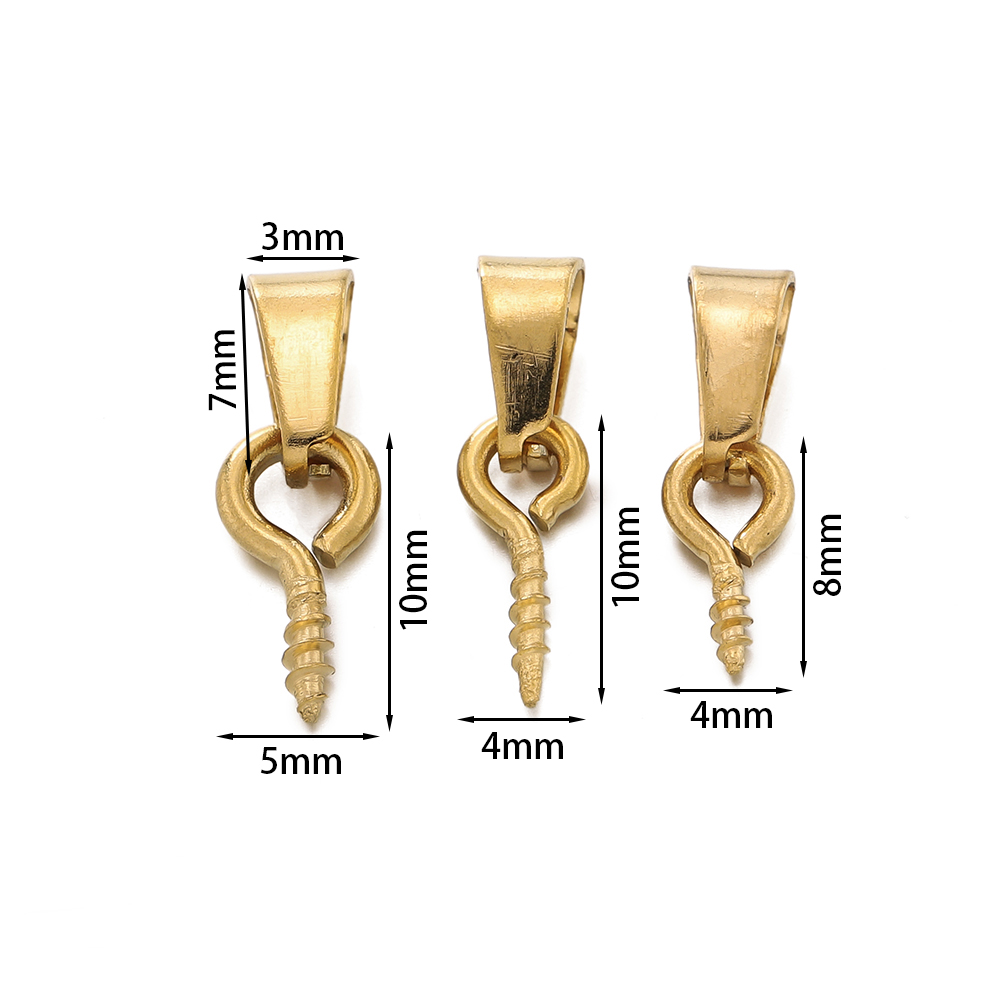 20pcs Stainless Steel Screw Ey - Jewelry Making Looper Tool ulasan dan harga