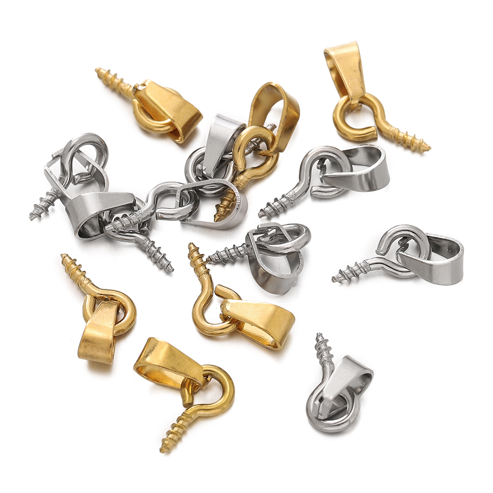 20pcs Stainless Steel Screw Ey - Jewelry Making Looper Tool ulasan dan harga