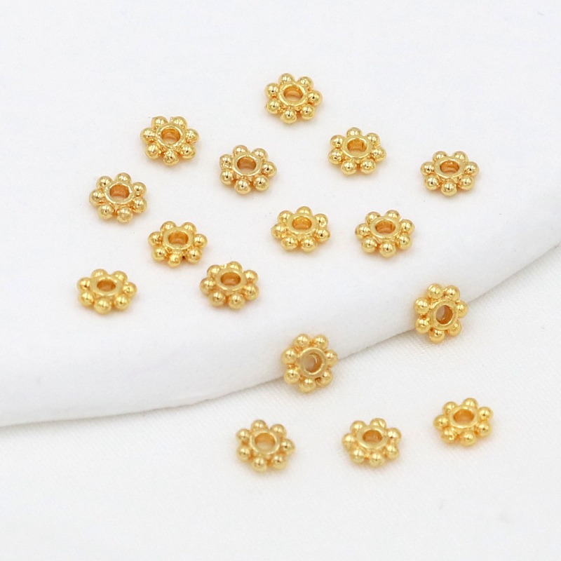 50pcs 18K Gold Plated 925 Silv - Jewelry Making Silver ulasan dan harga