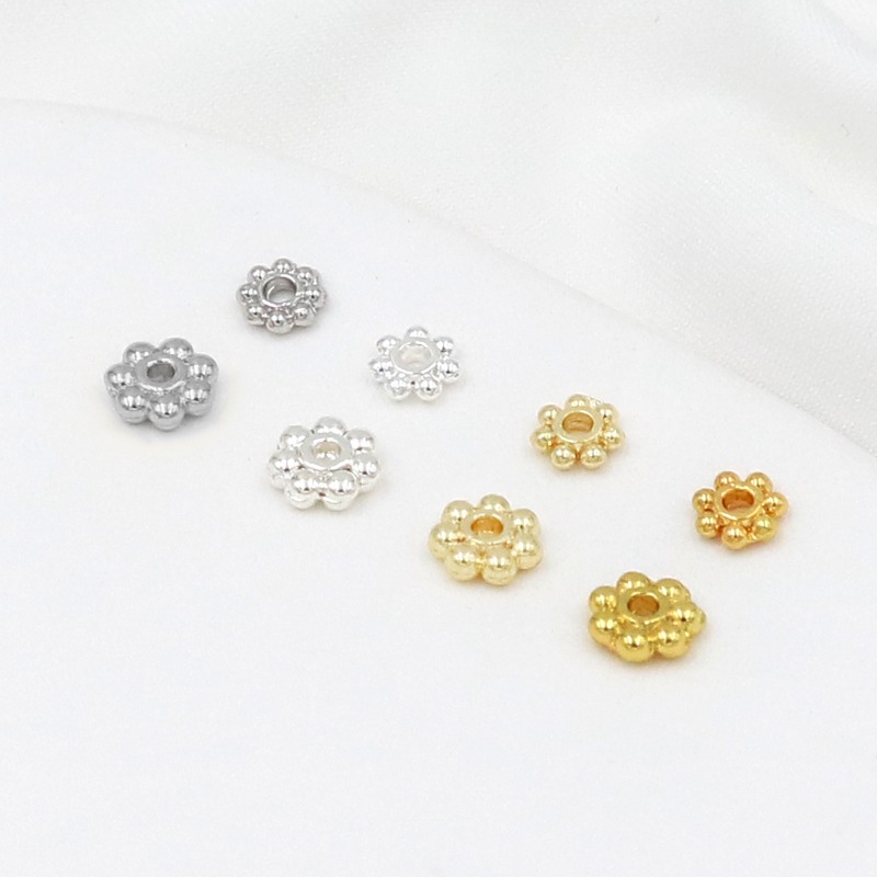 50pcs 18K Gold Plated 925 Silv - Jewelry Making Silver ulasan dan harga