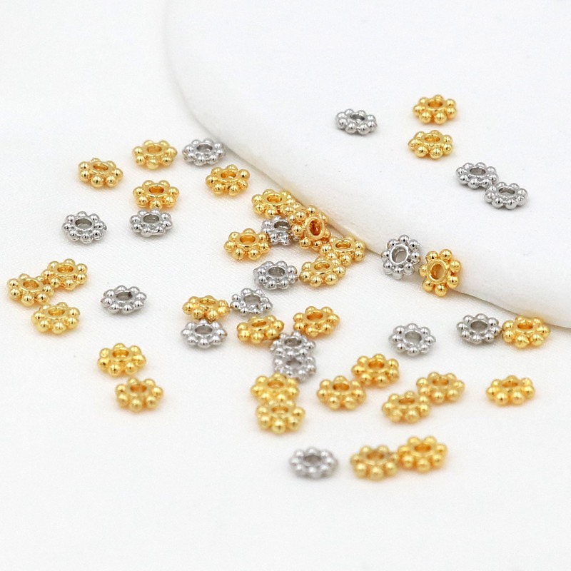 50pcs 18K Gold Plated 925 Silv - Jewelry Making Silver ulasan dan harga