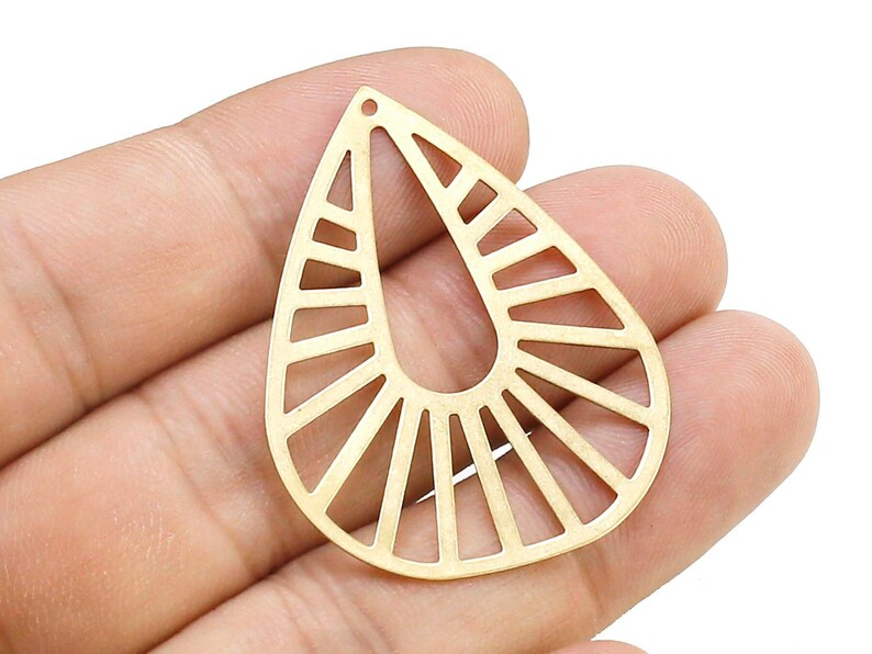 10pcs Filigree Teardrop Pendan - Jewelry Making Hammer ulasan dan harga