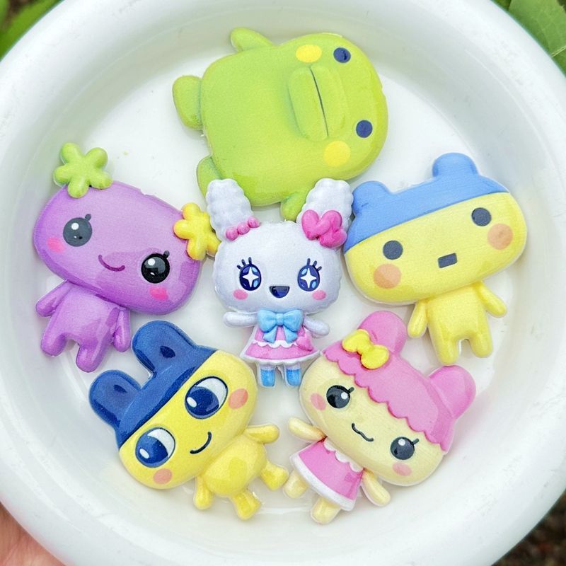 45mm Cartoon Tamagotchi double - Jewelry Making Necklaces ulasan dan harga