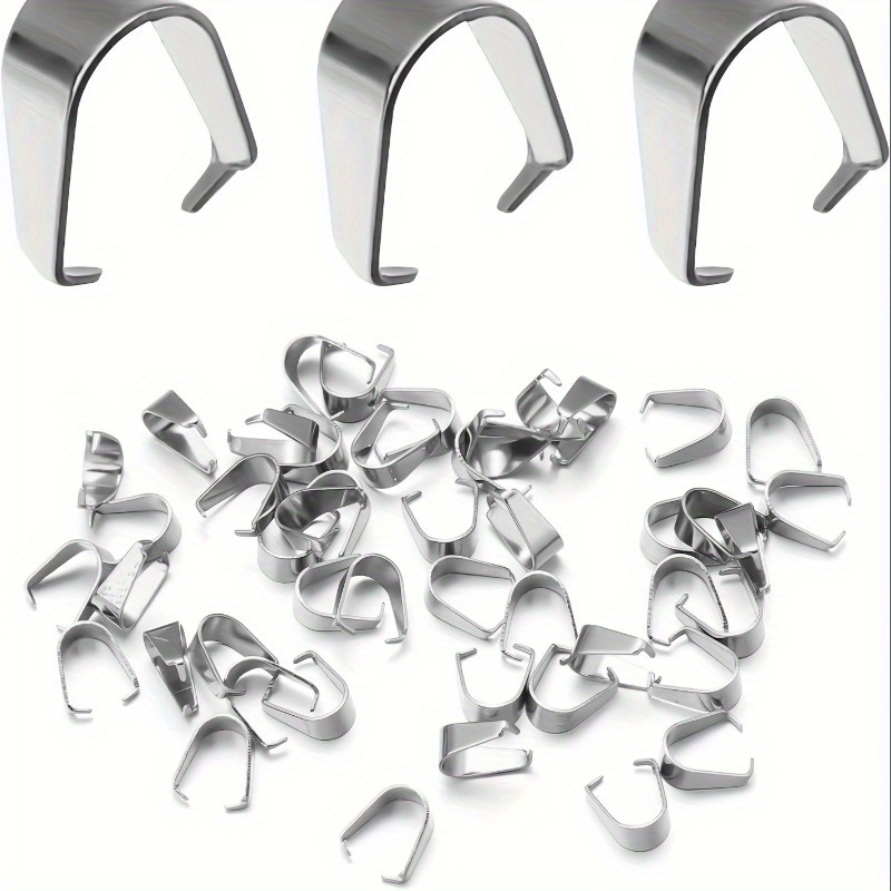 Pinch Clip Pendant Clasp Bail  - Jewelry Making Articles ulasan dan harga