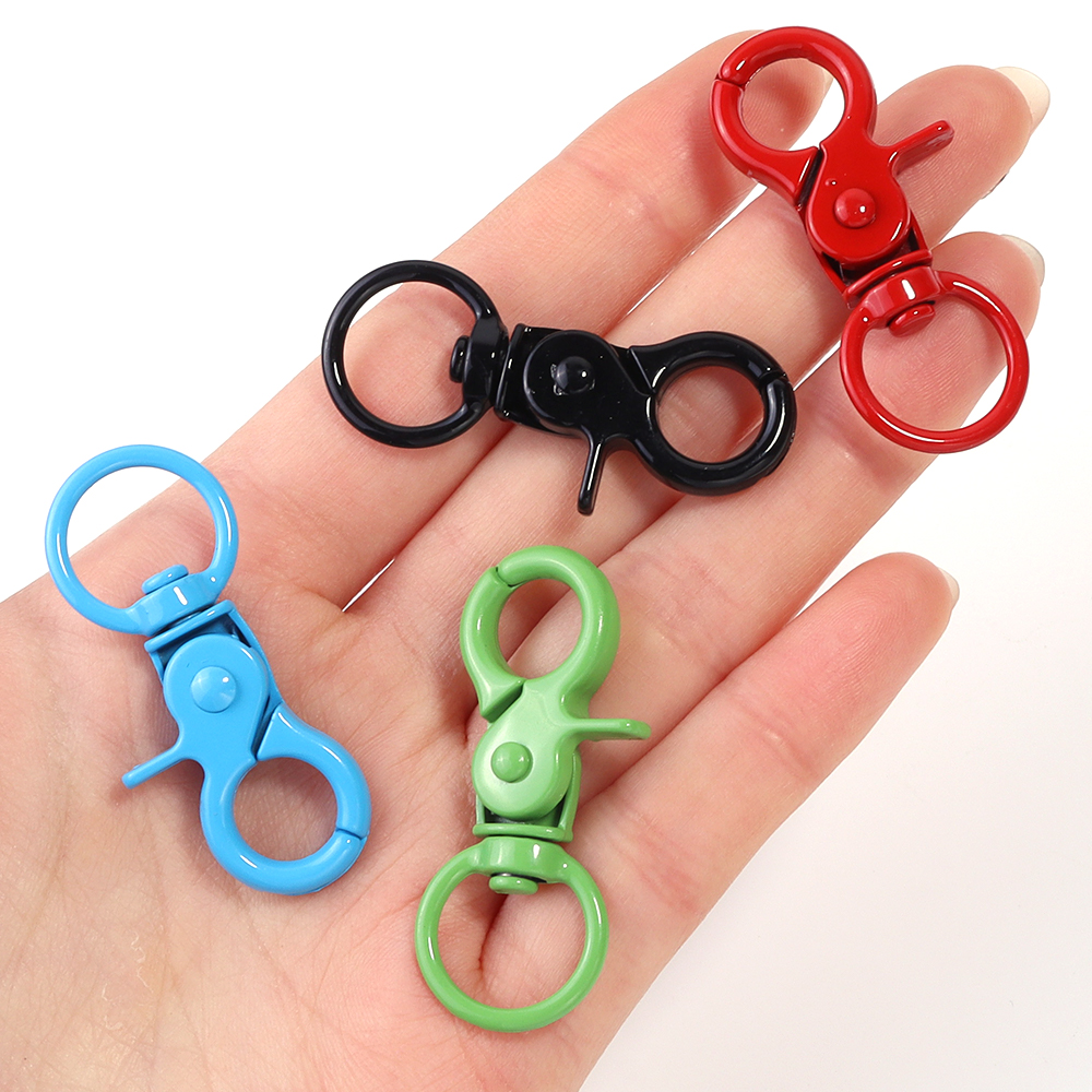 5Pcs/Lot Colorful Swivel Lobst - Jewelry Making Hardware ulasan dan harga