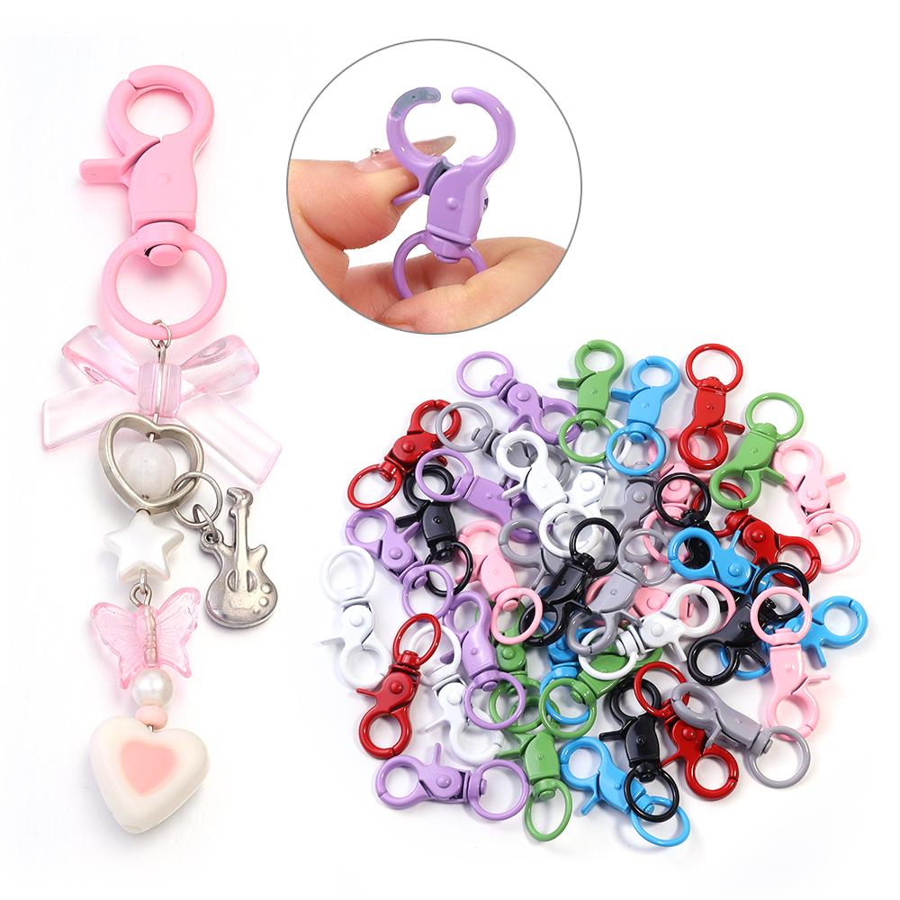 5Pcs/Lot Colorful Swivel Lobst - Jewelry Making Hardware ulasan dan harga