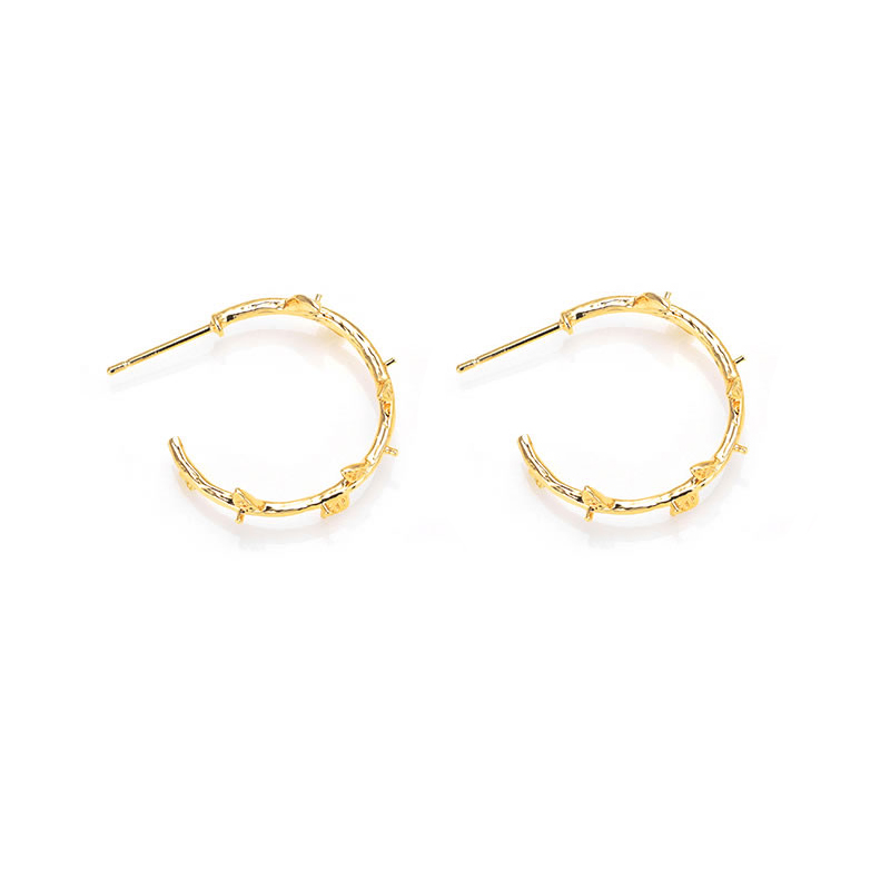 6PCS 18K Gold Color Brass with - Jewelry Making Articles ulasan dan harga