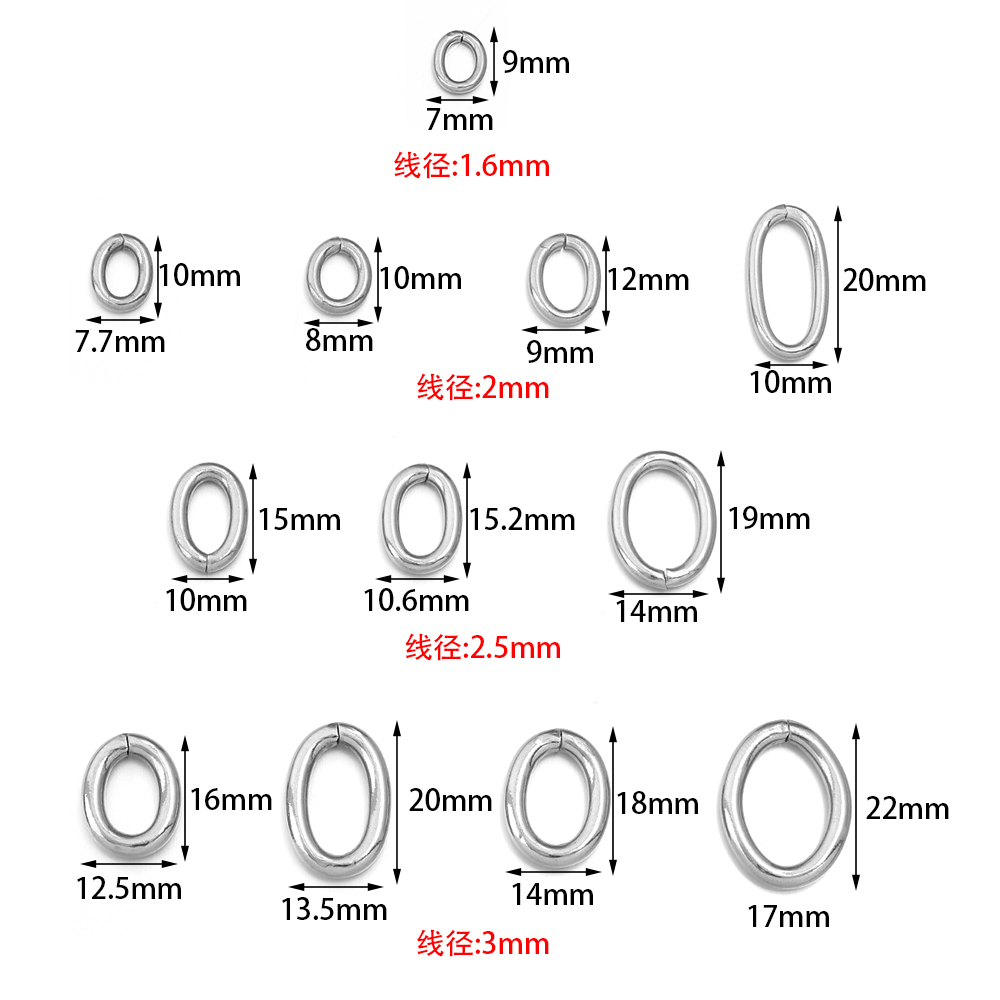 20pcs/lot Stainless Steel Oval - Jewelry Making Looper Tool ulasan dan harga