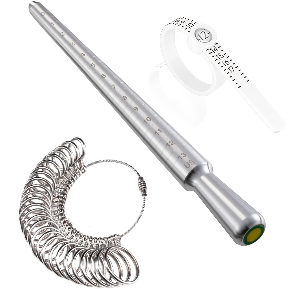 3pcs Stainless Steel Ring Size - Jewelry Making For Beginners ulasan dan harga