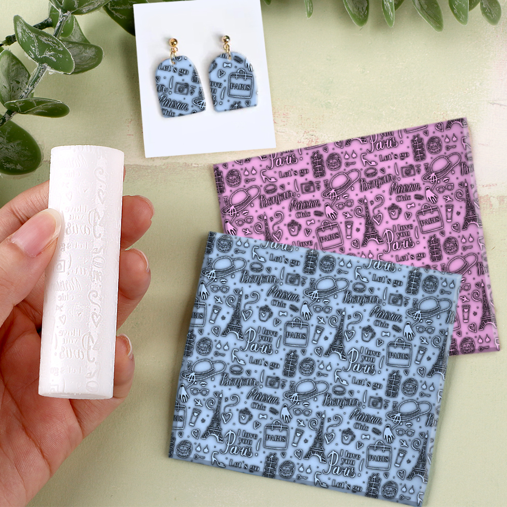 Roller Texture Polymer Clay/Vo - Jewelry Making Paris ulasan dan harga