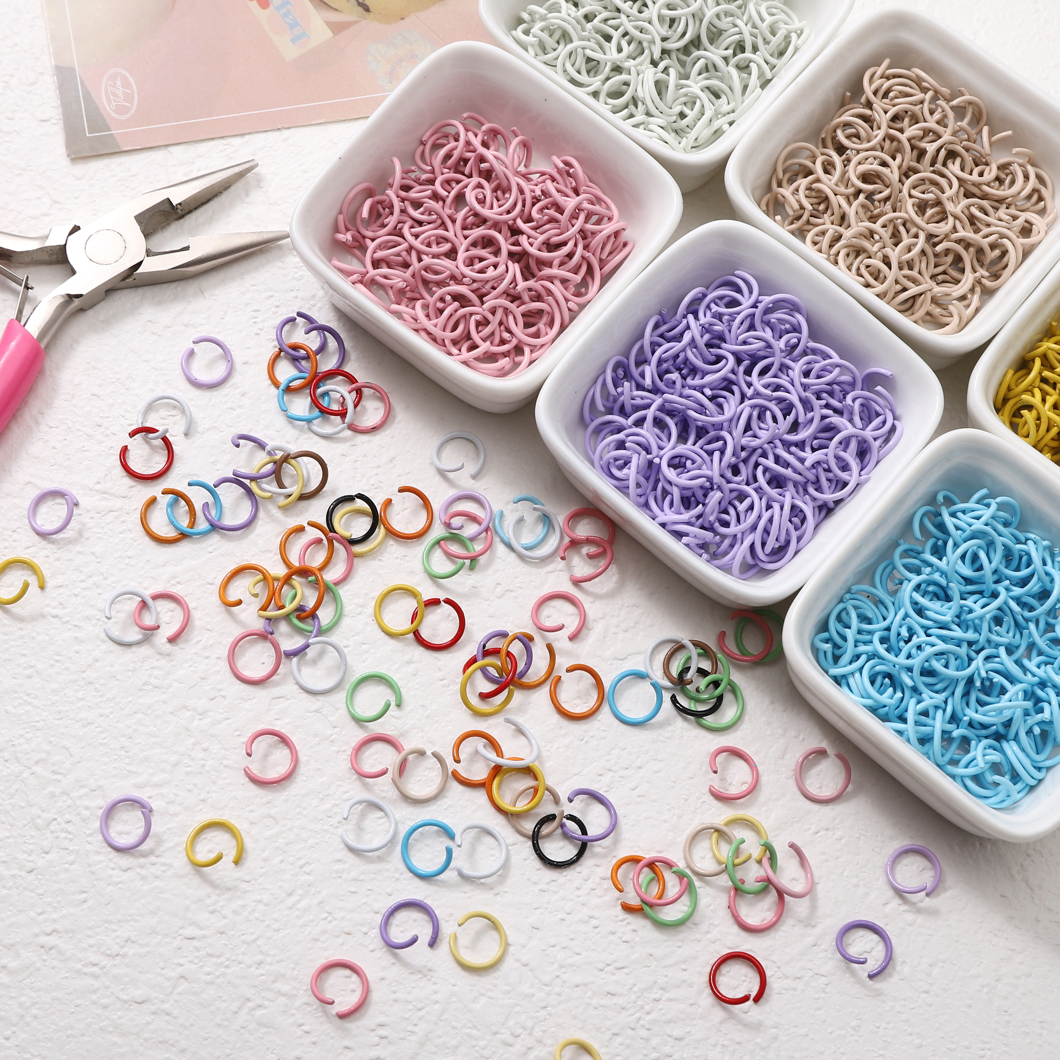 50Pcs/lot 10mm Colorful Iron S - Jewelry Making Looper Tool ulasan dan harga