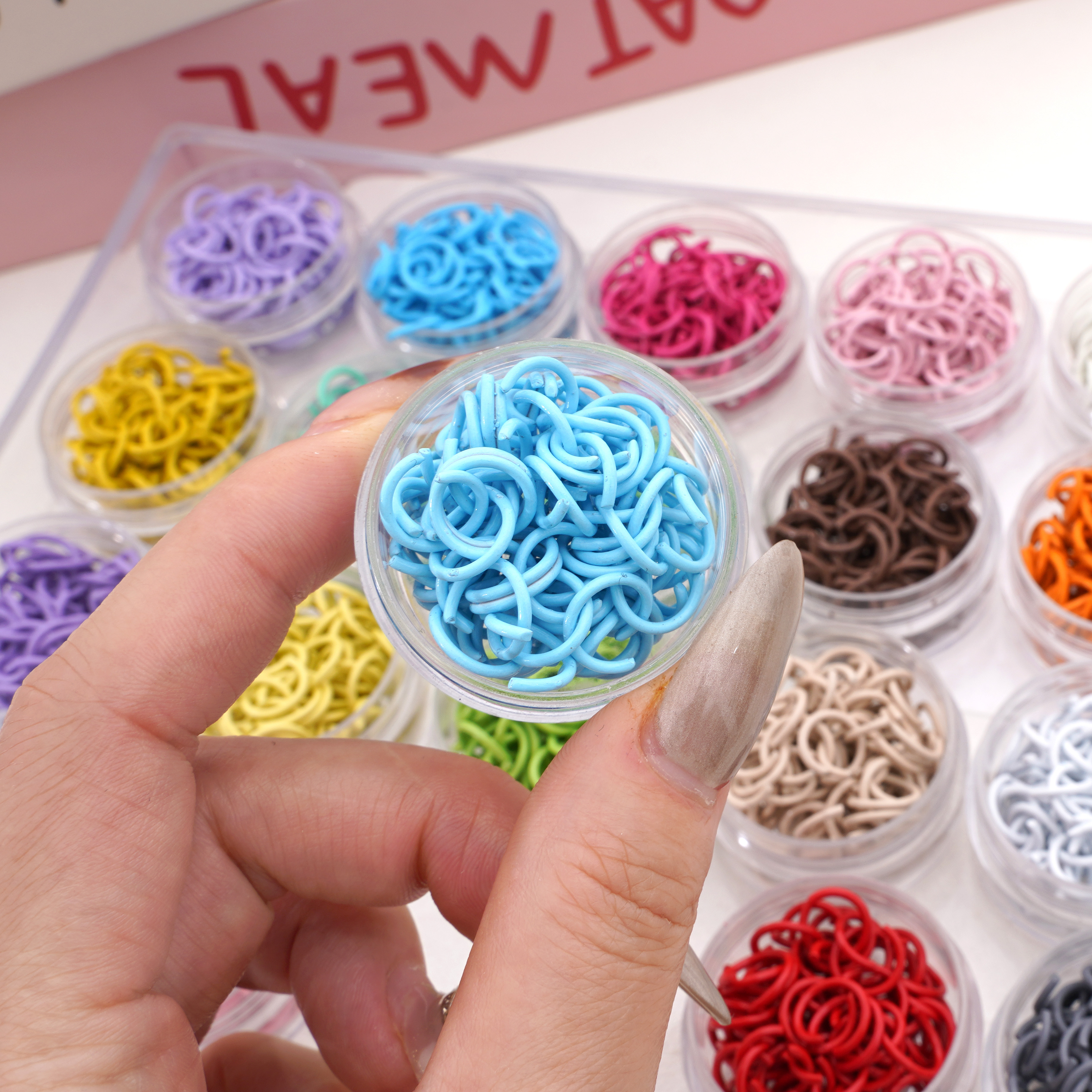 50Pcs/lot 10mm Colorful Iron S - Jewelry Making Looper Tool ulasan dan harga